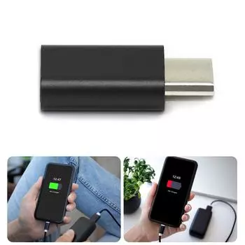 Компактный блокировщик данных типа C USB C на USB C Defender, обеспечивающий безопасную зарядку без риска кражи данных USB C Privacy Guard A
