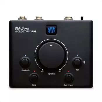 Компактный мониторный контроллер PreSonus MicroStation BT с поддержкой Bluetooth и выделенным выходом для сабвуфера
