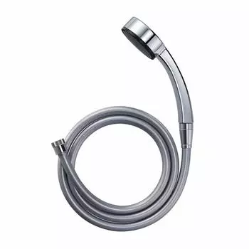 Компания SANEI Смеситель для душа Sanei Faucet Shower с покрытием из металла, шланг для душа с адаптером, серебристый (прежнее название Seisakusho) комплект, экономия 25%, напор, 1,6 м, серебряный