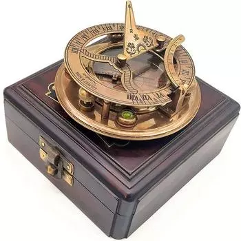 Компас Sundial в деревянном футляре - Gilbert Sundial Аксессуары для кемпинга/походов в стиле