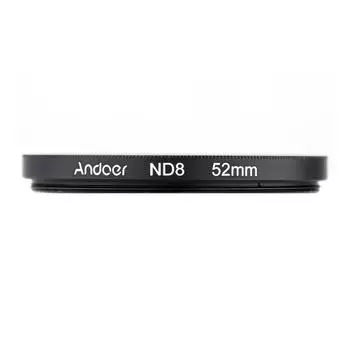 Комплект циркулярных фильтров Andoer 52 мм UV+CPL+ND8 Круговой поляризационный фильтр ND8 Фильтр нейтральной плотности 52 mm