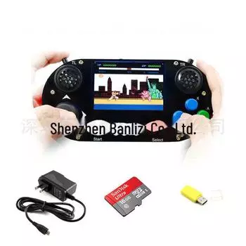 Комплект игровой консоли Raspberry Pi Retro с джойстиком и 3,5-дюймовым HDMI-дисплеем для 3B+/4B/Zero W