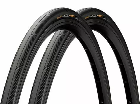 Комплект из 2-х шин Continental Ultra Sport 3 700x23C FB Road Clincher Black-Black