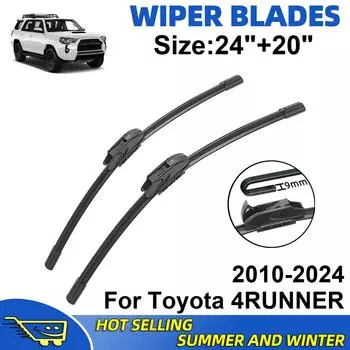 Комплект из 2 щеток стеклоочистителя для Toyota 4RUNNER 2010-2024, щетки для лобового стекла, аксессуары для окон ветрового стекла