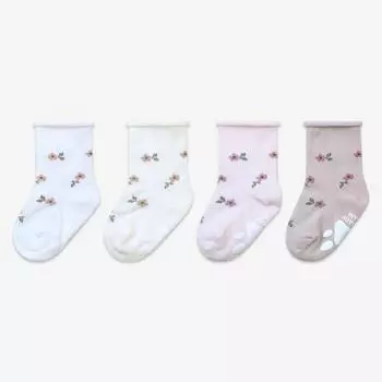 Комплект из 4 носков Hi Baby Club Infant Flower Doldol, корейские детские товары