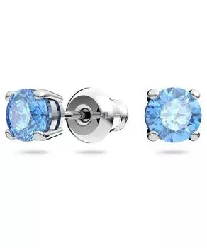 Комплект из ожерелья и серег Swarovski Una с родиевым покрытием и цирконием 5480485 для женщин синий
