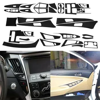 Комплект накладок под карбон для интерьера для Hyundai Sonata 11-14