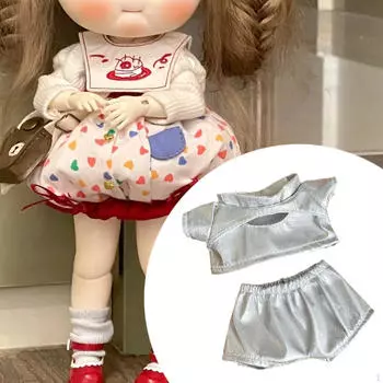 Комплект одежды для куклы 15 см, верх и низ своими руками, плюшевые аксессуары для игры set of 2