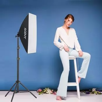 Комплект освещения для студийной фотографии Andoer Набор освещения для софтбокса с двухцветной температурой 85 Вт, 2800–5700 К US Plug