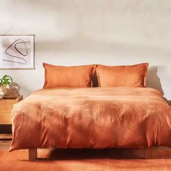 Комплект пододеяльников Karaca Home Robin Single Trio, терракотовый