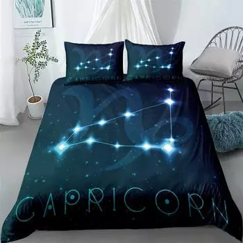Комплект постельного белья 3D Zordiacs King Queen Double Full Twin Single Size 230x230cm