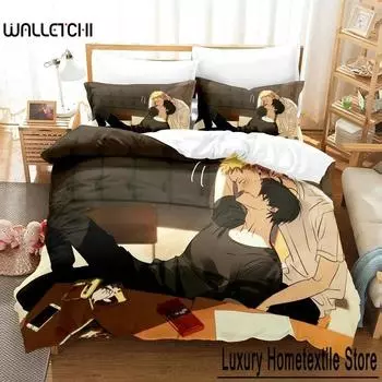 Комплект постельного белья Anime 19 Days Single Twin Full Queen King Size Bed Set Adult Kids Bedroom Duvet Cover Sets 3D Anime Bed Sheet Set 70x133cm 2pcs