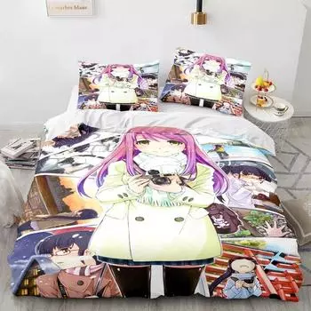 Комплект постельного белья Anime Kawaii Sexy Girl, пододеяльник, одеяло, комплект постельного белья, наволочка, размер King Queen Twin для мальчиков и девочек для взрослых 70x133cm 2pcs