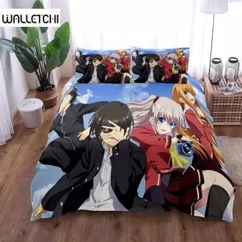 Комплект постельного белья Charlotte Comics без простыни King Queen Double Full Twin Single Size EU single(135x200cm)