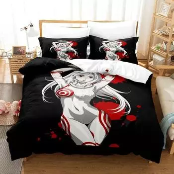 Комплект постельного белья Deadman Wonderland Single Twin Full Queen King Size Комплект постельного белья Aldult Kid Bedroom Duvetcover Sets 3D Anime постельное белье 70x133cm 2pcs