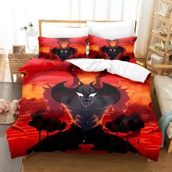 Комплект постельного белья Devilman Crybaby для мальчиков и девочек, двуспальный, пододеяльник, наволочка, детская кровать, взрослый, модный домашний текстиль, настраиваемый 70x133cm 2pcs