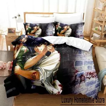 Комплект постельного белья Full Metal Panic Single Twin Full Queen King Size для взрослых и детей, комплект пододеяльников с 3D-принтом для девочек из аниме 70x133cm 2pcs