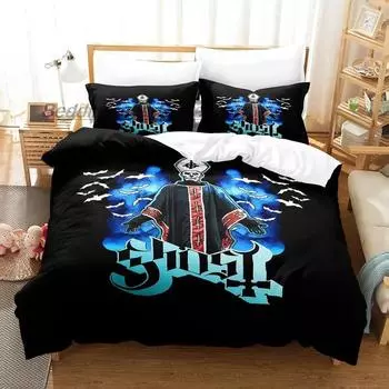 Комплект постельного белья Ghost Rock Band Tank Single Twin Full Queen King Size Комплект постельного белья Aldult Kid Bedroom Duvetcover Sets 3D Print 70x133cm 2pcs