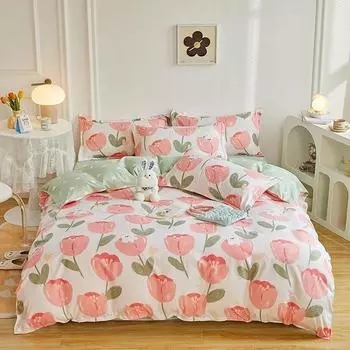 Комплект постельного белья Kawaii Strawberry, розовые комплекты одеял, милые двусторонние пододеяльники для девочек, декор женской комнаты, мягкое одеяло, покрывало 70x133cm 2pcs