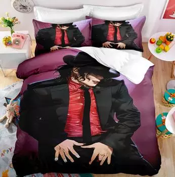 Комплект постельного белья Michael Jackson Single Twin Full King Size Musical Genius для взрослых и подростков, комплект постельного белья 200x200 см cot size 70x133cm