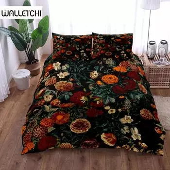 Комплект постельного белья с цветущими кактусами King Queen Double Full Twin Single Size Boys EU single(135x200cm)