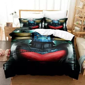 Комплект постельного белья с рисунком Goldorak Grendizer, пододеяльник, постельный комплект, пододеяльник, наволочка, одеяло размера king-size для мальчиков и взрослых EU Single 135x200cm