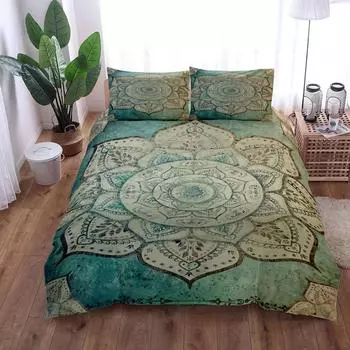 Комплект постельного белья Vintage Mandala Duvet Cover King Queen Double Full Twin Single Size 70x133cm 2pcs