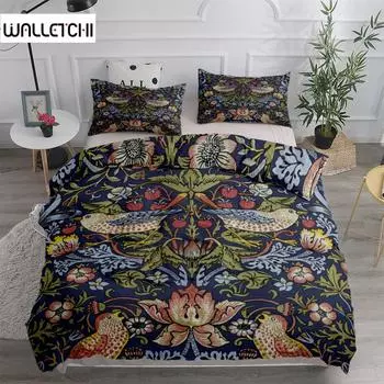 Комплект постельного белья William Morris Victorian King Queen Double Full Twin Single Size EU single(135x200cm)