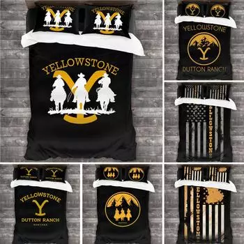 Комплект постельного белья Yellowstone All Season Twin, комплект из 3 предметов, одеяло, кровать colchas para cama, комплект простыней размера «king-size». Кондиционер EU single(135x200cm)