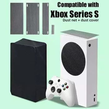 Комплект пылевых фильтров, совместимый с Xbox Series, включает 4 сетчатых фильтра из ПВХ серии S