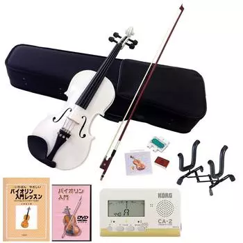Комплект скрипок Hallstatt с инструкцией на DVD, белый, 10 предметов и V-12/WH
