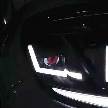 Комплект светодиодных фар Devil Eye, автомобильные динамические фары 12 В с дистанционным управлением, комплекты для модернизации фар, автомобильные аксессуары