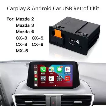 Комплект USB-модуля Mazda Carplay Android Auto для навигации, TK78669U0C Metal + Plastic; Model K1414
