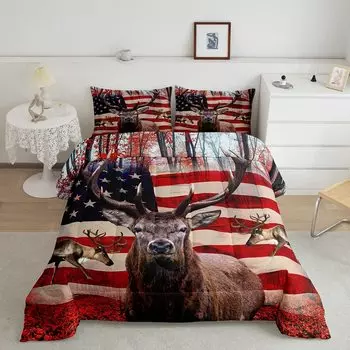 Комплекты постельного белья Cool Deer, комплекты одеял размера King Queen Size для мальчиков, комплекты детских одеял с 1 одеялом и 2 наволочками, декор комнаты EU single(135x200cm)