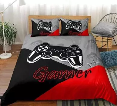Комплекты постельного белья для мальчиков Gamer, игровой комплект пододеяльников, чехол для видеоигр, комплект постельного белья с наволочкой для Playstation Designs 70x133cm 2pcs