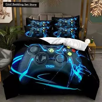 Комплекты постельного белья для мальчиков Gamer, игровой комплект пододеяльников, чехол для видеоигр, комплект постельного белья с наволочкой для Playstation Designs 70x133cm 2pcs