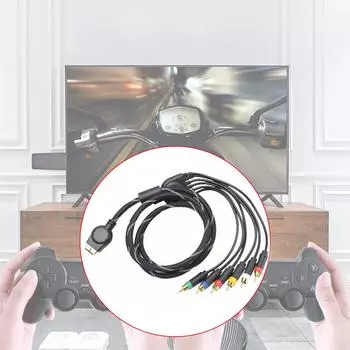 Компонентный AV-кабель с высоким разрешением HDTV, компонентный аудио-видеокабель RCA, совместимый с игровой консолью PS3 PS2