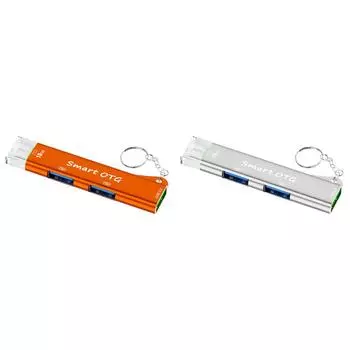 - Концентратор USB C 3 в 1 с 3 портами USB Type-C к концентратору USB 3.0 Разветвитель USB C (оранжевый