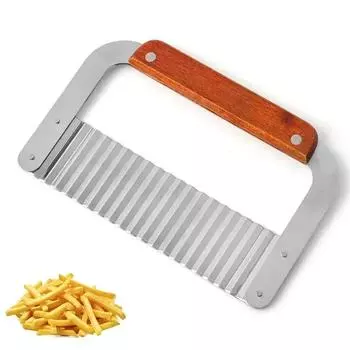 Konco Crinkle Cutters нержавеющая сталь волнообразный резак для картофеля волнистый режущий инструмент для нарезки картофеля фри овощерезка гаджет для дома
