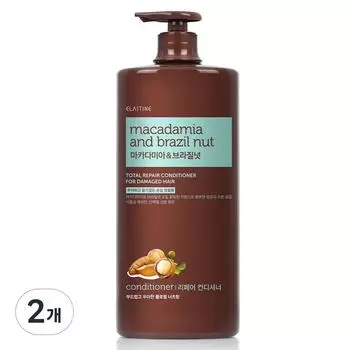 Кондиционер для поврежденных волос Elastane Macadamia & Brazilian Nuts, 1500 мл, 2 шт.
