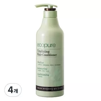 Кондиционер для волос Man with Flowers EcoPure Vitalizing, 4 упаковки