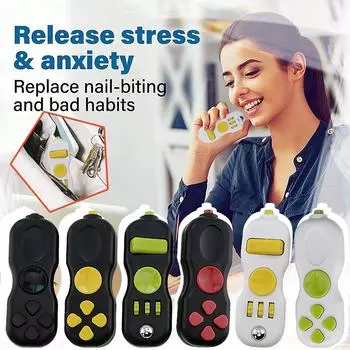 Контроллер Fidget Pad, средство для снятия стресса, игрушка для игры в кости, анти-тревога и депрессия