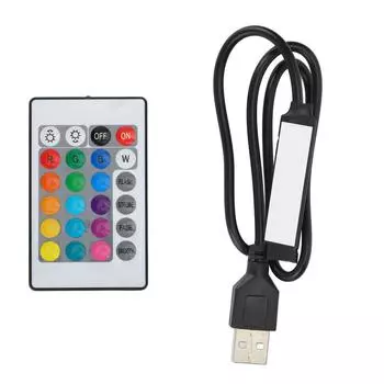 Контроллер световых лент USB Bluetooth RGB с дистанционным управлением для 4-контактных светодиодных лент 5 В
