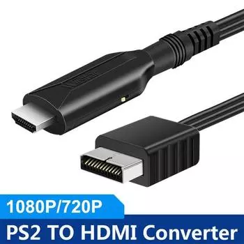 Конвертер HDMI Кабель PS2 в HDMI Адаптер PS2 в HDMI Конвертер PS2 в HDMI Кабель-адаптер конвертера чёрный