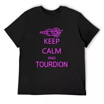 Копия футболки Hurdy-Gurdy Keep Calm And Tourdion, футболки Sublime Anime, облегающие футболки для мужчин S белый