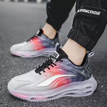 Korean Gradient Running Sneakers - Lightweight Mesh Casual Shoes for Men 45