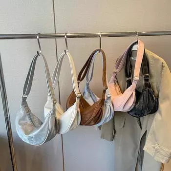 Korean Version of Niche Large Capacity Dumpling Bag for Women New Fashionable and Fashionable Casual One-shoulder Crossbody Bag Underarm Bag Trendy