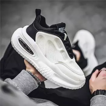 Korean version of the four seasons new dad shoes men s thick-soled heightening casual sports shoes non-slip breathable trend student men s shoes 39