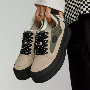 Korean Version Of Thick-Soled Big-Head Casual Board Shoes Men S Contrasting Color Light-Mouth Versatile Lace-Up Men S Sports Shoes 38
