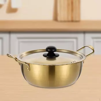 Корейская кастрюля для рамэна, кимчи, суп, кухонная посуда, кастрюля, прочная корейская лапша быстрого приготовления, морепродукты 16cm